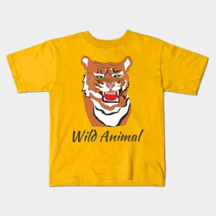 Wild Animal Tiger Kids T-Shirt